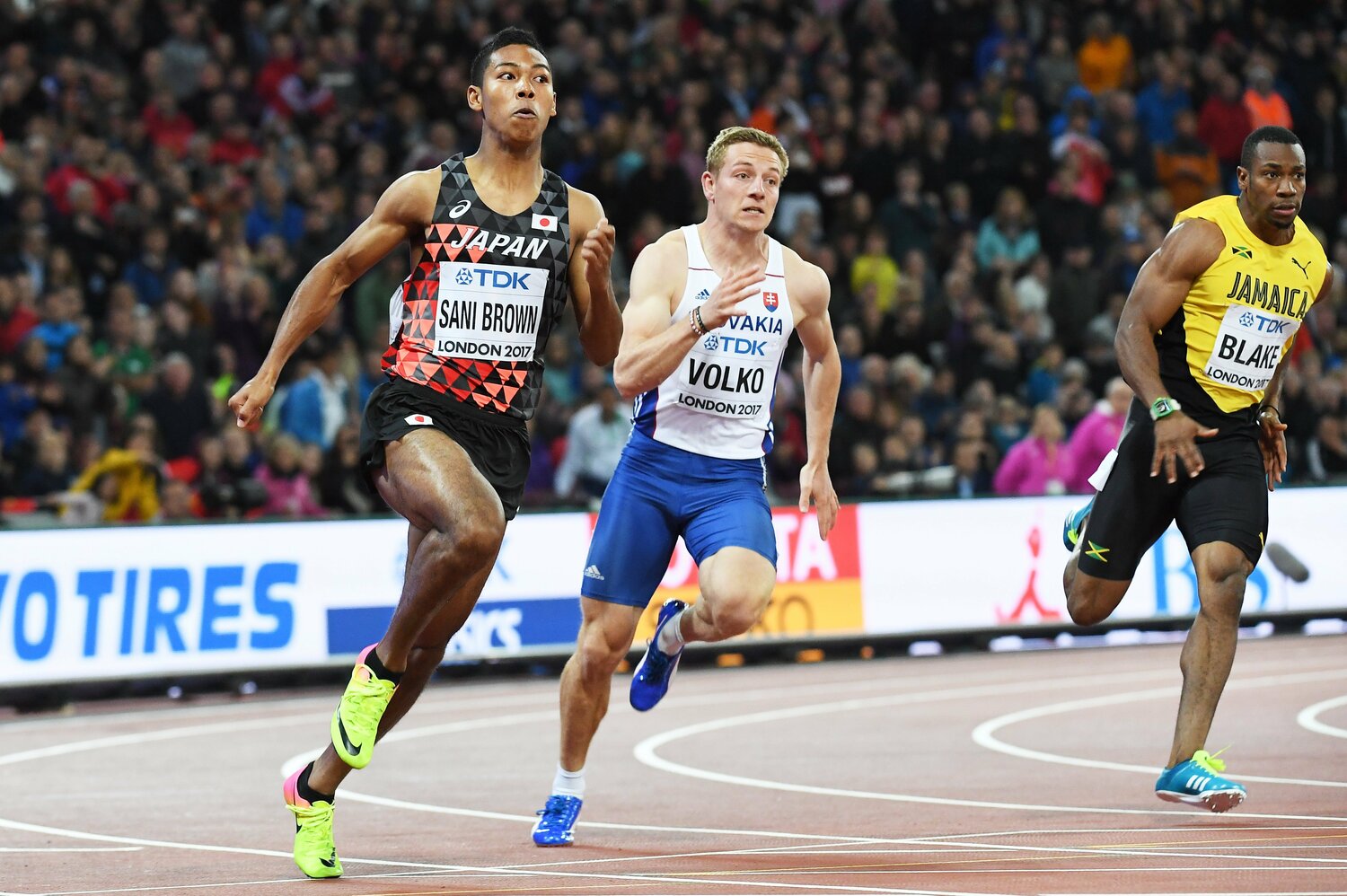 2017年のロンドン世陸では200mで史上最年少のファイナリストに ©︎JIJI PRESS
