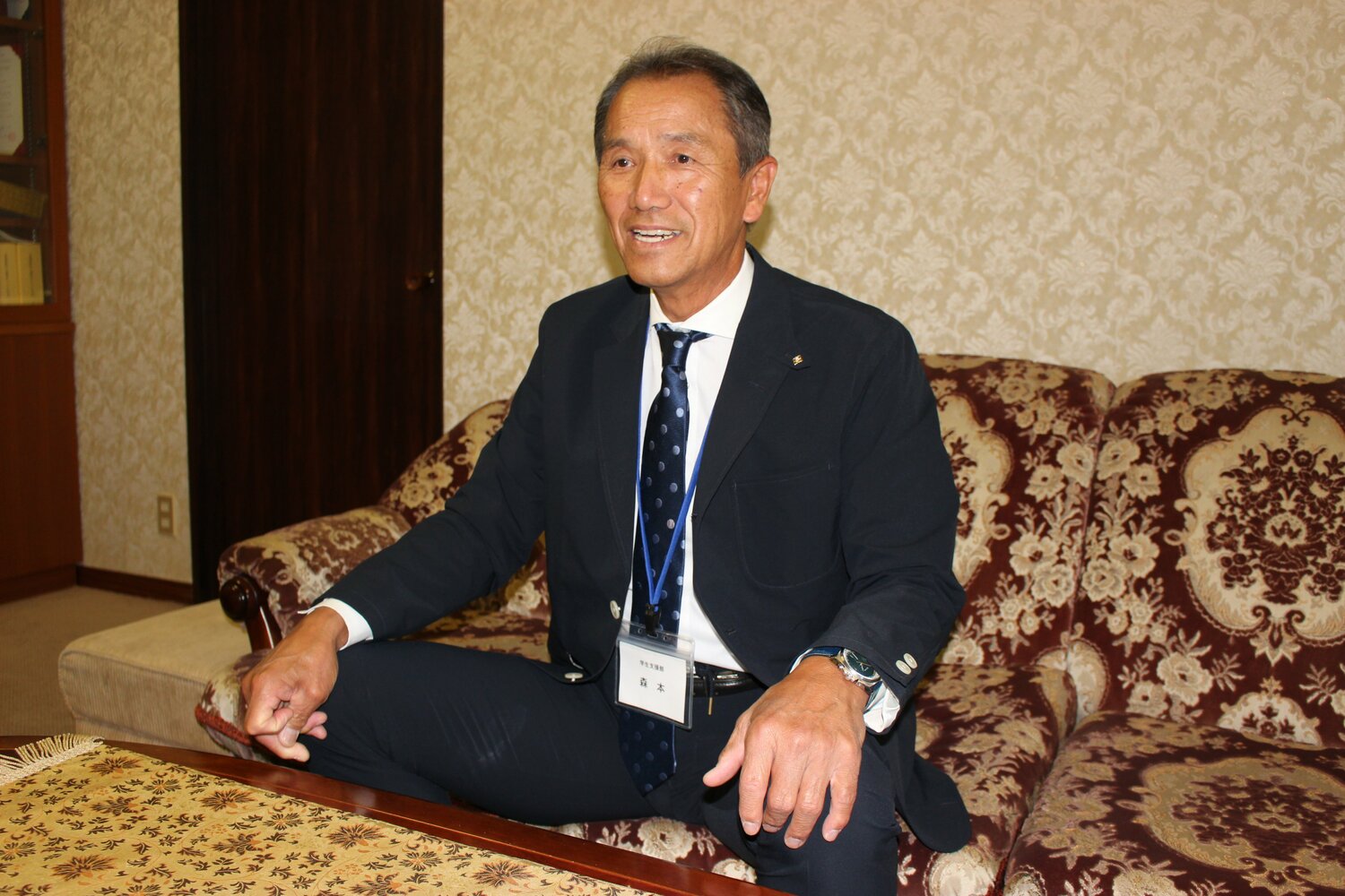 皇學館大学の硬式野球部・森本進監督 ©Number Web