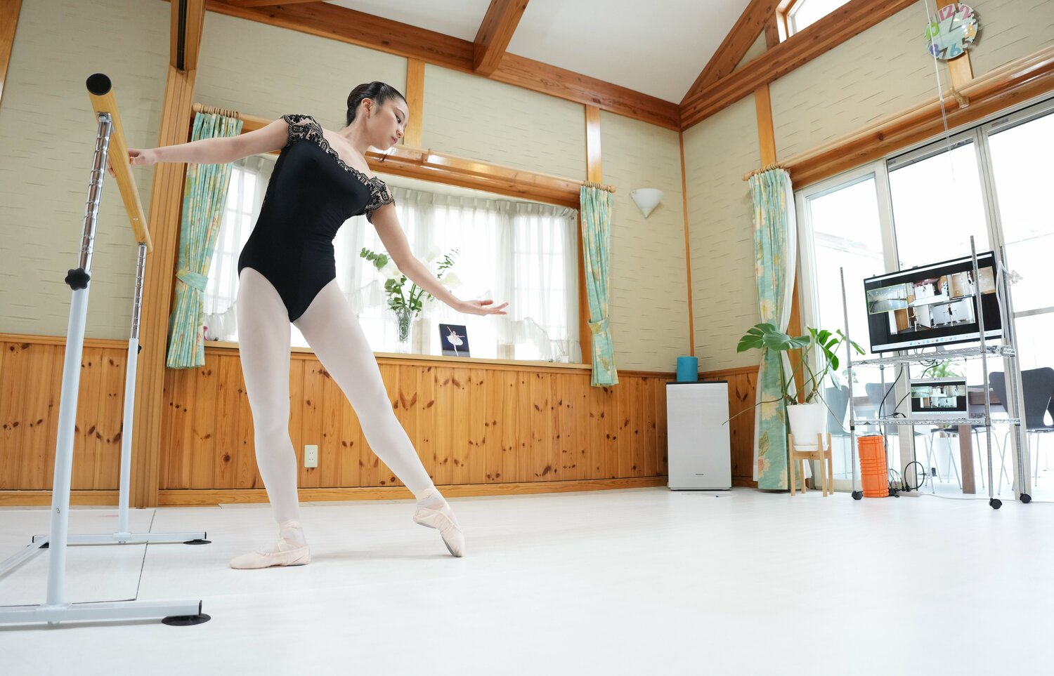 オンラインで現地レッスンを受けるも、難しさがあると語った　©Akito Iwamoto