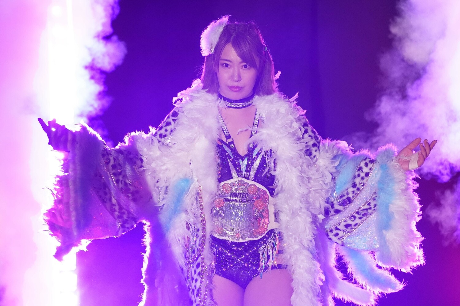 白いベルトは失ってしまったが、桜井麻衣は前を向いている　©Essei Hara