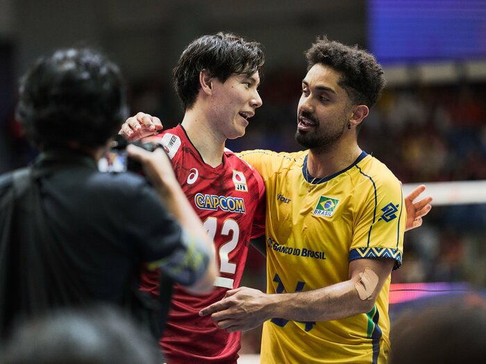 「I miss Ran」男子バレー高橋藍への熱い友情と尊敬…ブラジル代表カチョパが語る「また一緒にプレーしたいよ」が“お世辞”ではない理由＜Number Web＞ photograph by Yuki Suenaga