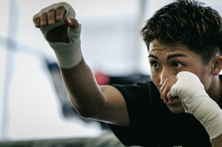 井上尚弥の公開練習　©Kiichi Matsumoto