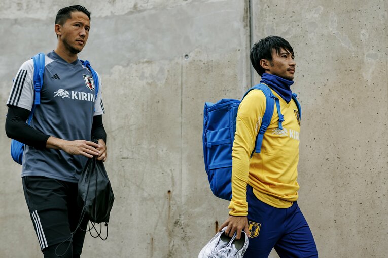 シュミット・ダニエル、柴崎岳　©Kiichi Matsumoto