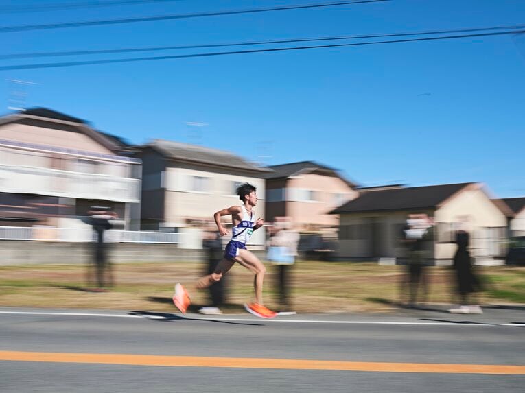 7区の田澤は区間新を記録　©Yuki Suenaga