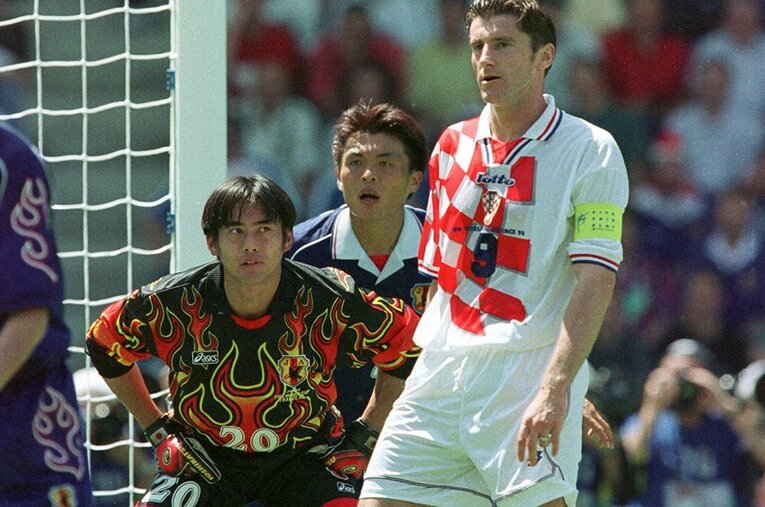 1998年の川口能活　©Sports Graphic Number