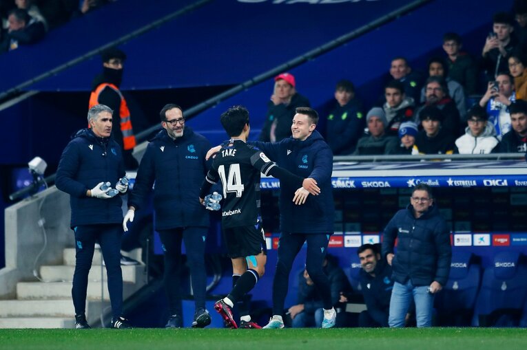 「クボの鮮烈ボレーに加えて…」“ハイライトだけではもったいない”ソシエダ久保建英の飛躍を現地撮影「特筆すべきはゴール直前の守備」(28)