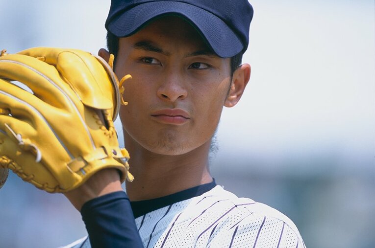 東北高校時代のダルビッシュ ／ photograph by Hideki Sugiyama