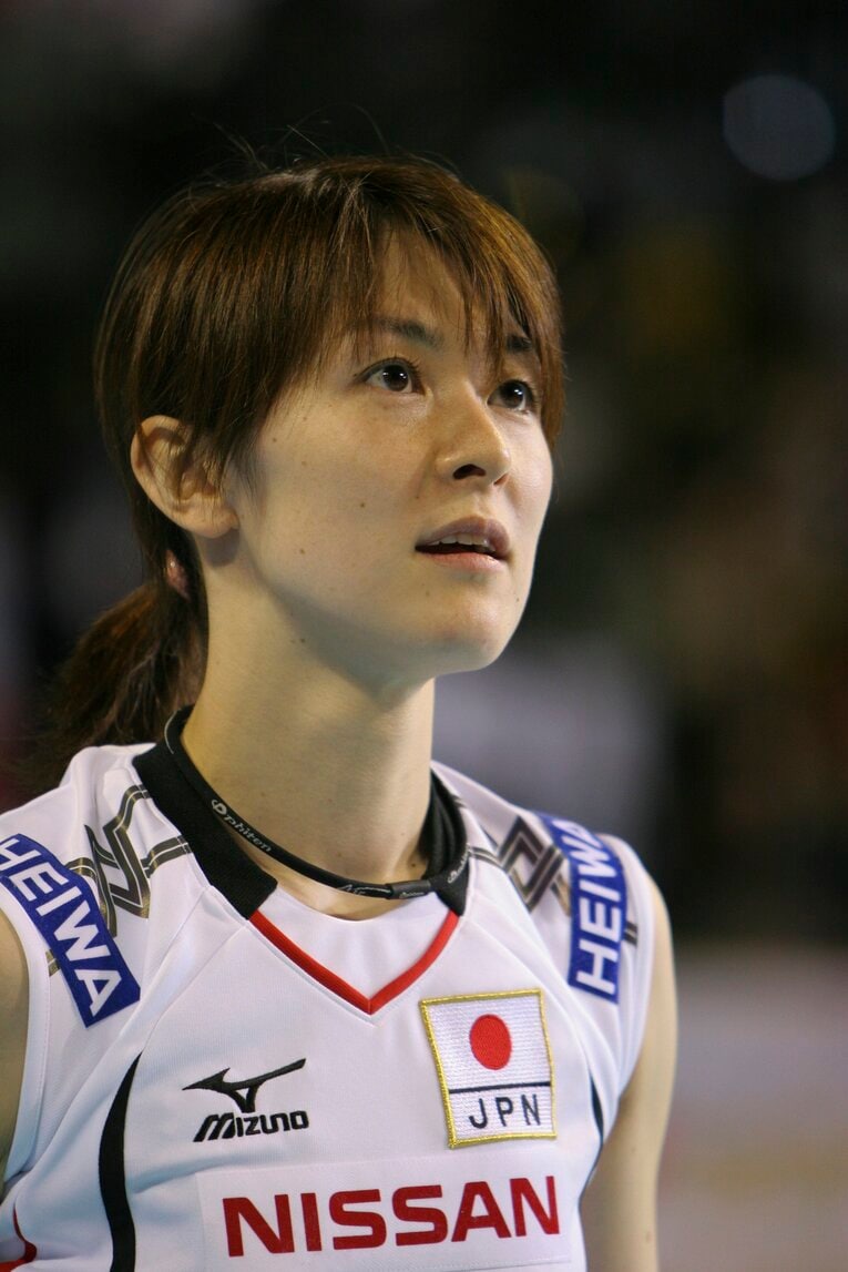 バレーボール日本代表としても活躍した菅山かおる　©BUNGEISHUNJU