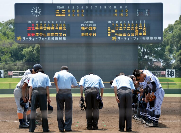 2014年、地方大会の2回戦の様子　©Sankei Shimbun