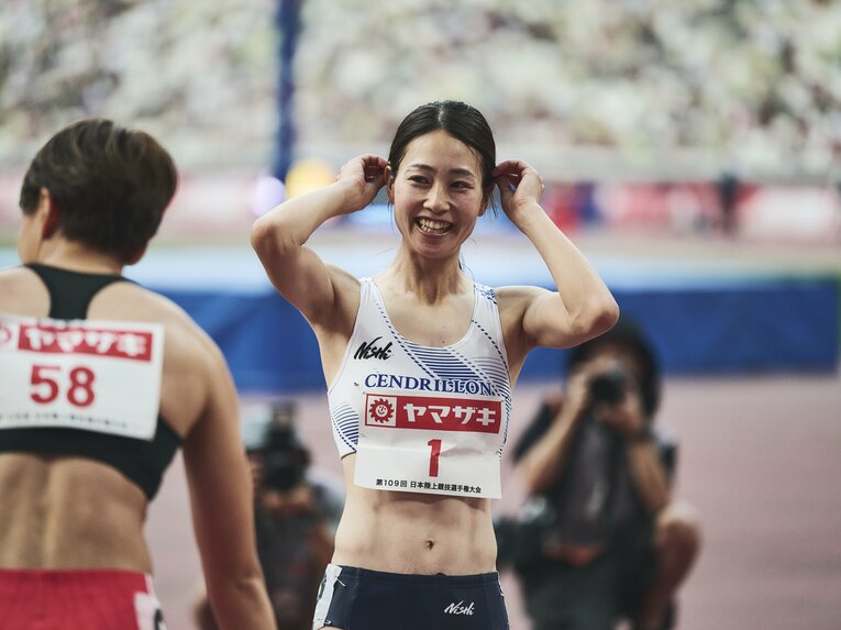 12秒台の記録を持つ大松由季（サンドリヨン）　©Yuki Suenaga