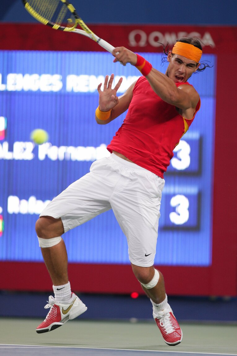 2008年北京五輪でのナダル　©JMPA