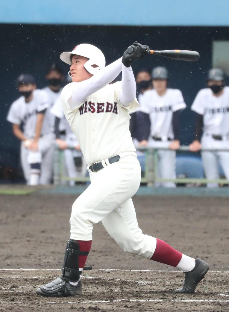 早実時代の福太郎　©Sports Nippon/JIJI PRESS