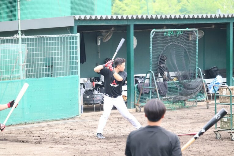 現在の二橋さん。今季から三菱重工East→Westに移籍し、30歳となったいまも現役を続けている　©Genki Taguchi