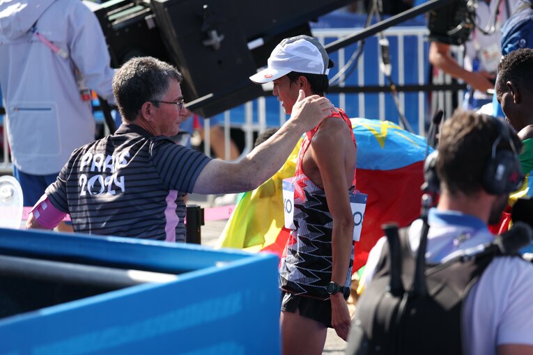 レース後の大迫傑（13位）　©Ryosuke Menju/JMPA