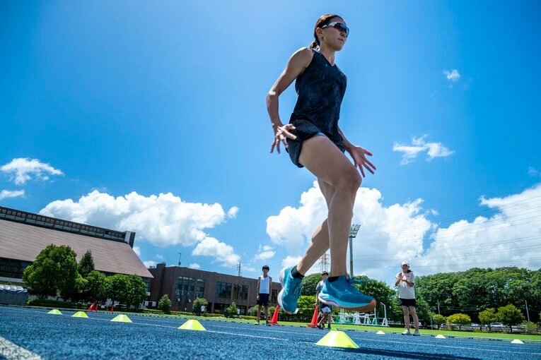 “フェアリージャンパー”こと高橋渚選手。173cmの長身だが「国外では全然小さいほう」なのだという　©Takuya Sugiyama
