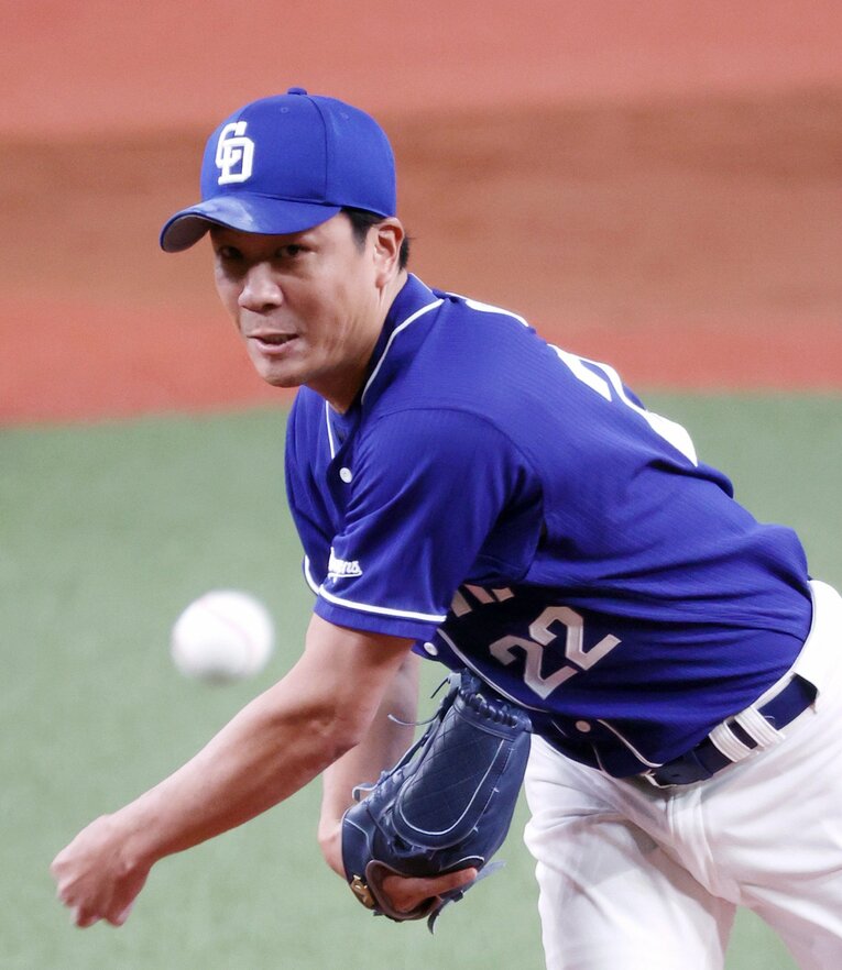 先輩の左腕・大野雄大　©︎JIJI PRESS