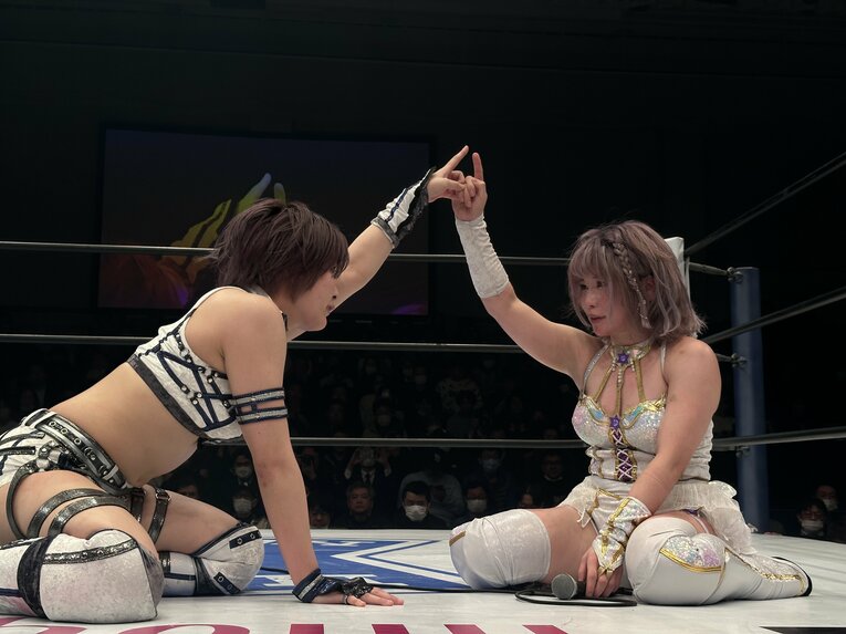 試合後の2人はあらためて「頂点で会おう」