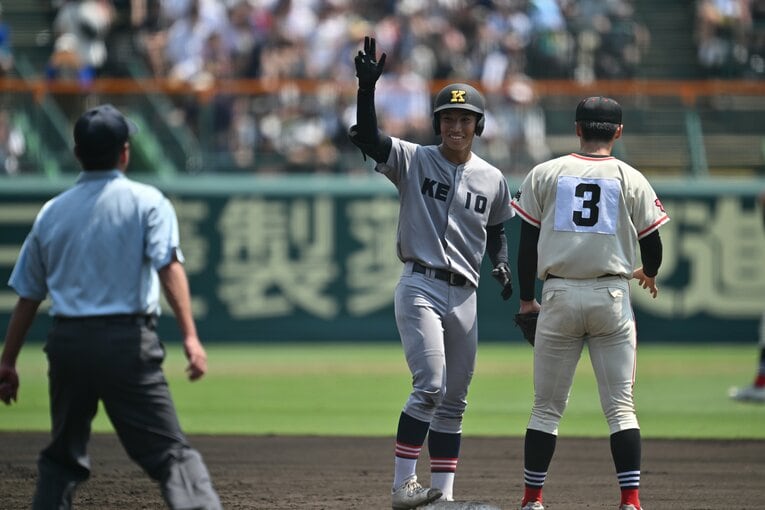 「慶応のエース」小宅雅己（2年）　©Hideki Sugiyama