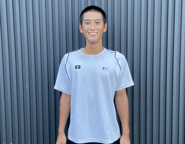 【昨夏の大社】取材に応じてくれた2番ショート・藤江龍之介（3年）