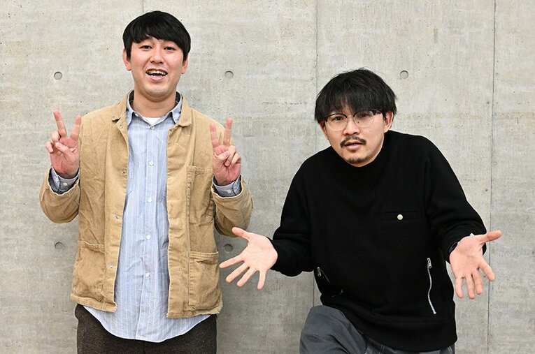 結成7年で3年連続の決勝進出だったオズワルド。畠中悠（34歳、左）と伊藤俊介（32歳）。東京吉本所属 ／ photograph by Keiji Ishikawa