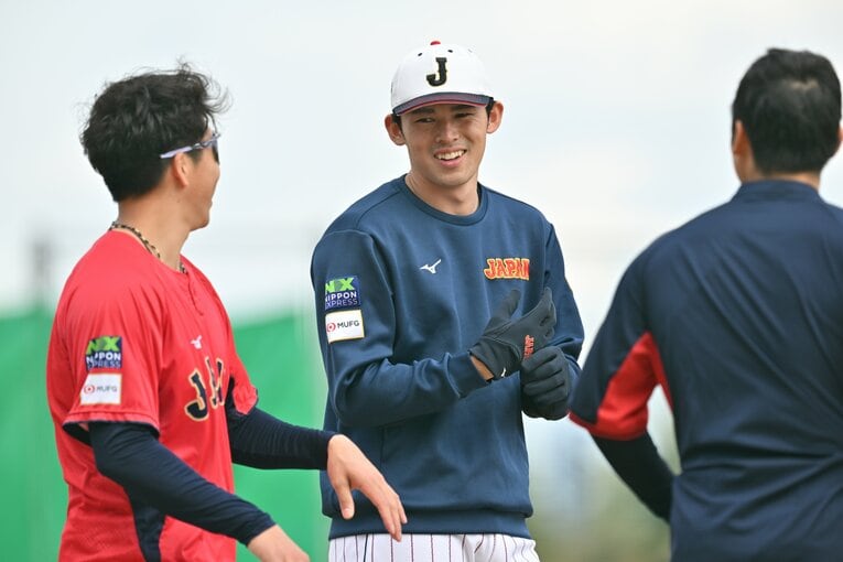 侍ジャパン強化合宿中の佐々木　©︎Hideki Sugiyama