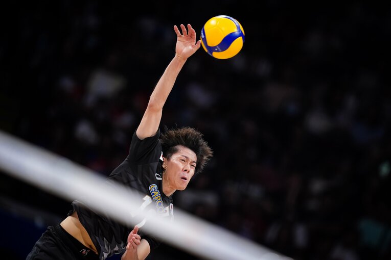 冨田将馬（VNLアメリカ戦）　©︎Volleyball World
