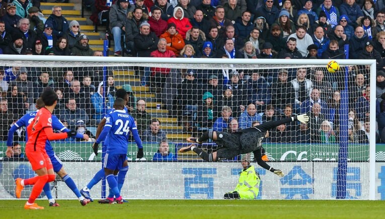 第21節のレスター戦、三笘薫のプレミアリーグ今季4点目（2枚目／全4枚）©Getty Images