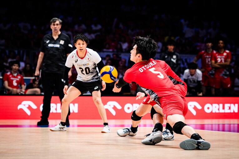 大塚達宣（VNL準々決勝カナダ戦）©︎Volleyball World