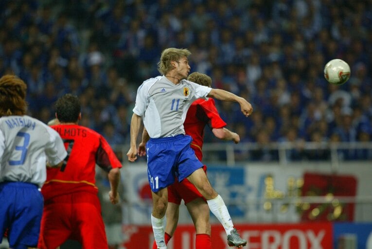 2002年日韓W杯ベルギー戦　©JMPA