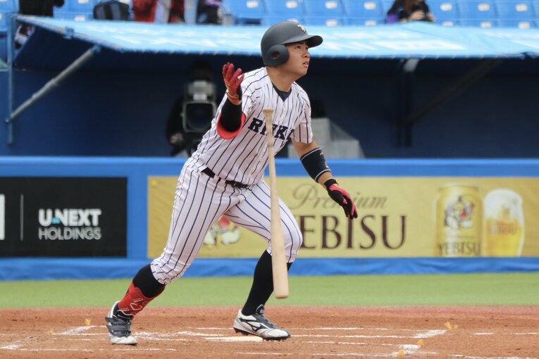 春季リーグ三冠王を獲得した山形（立教大学野球部提供）　©St. Paul's University Baseball Club