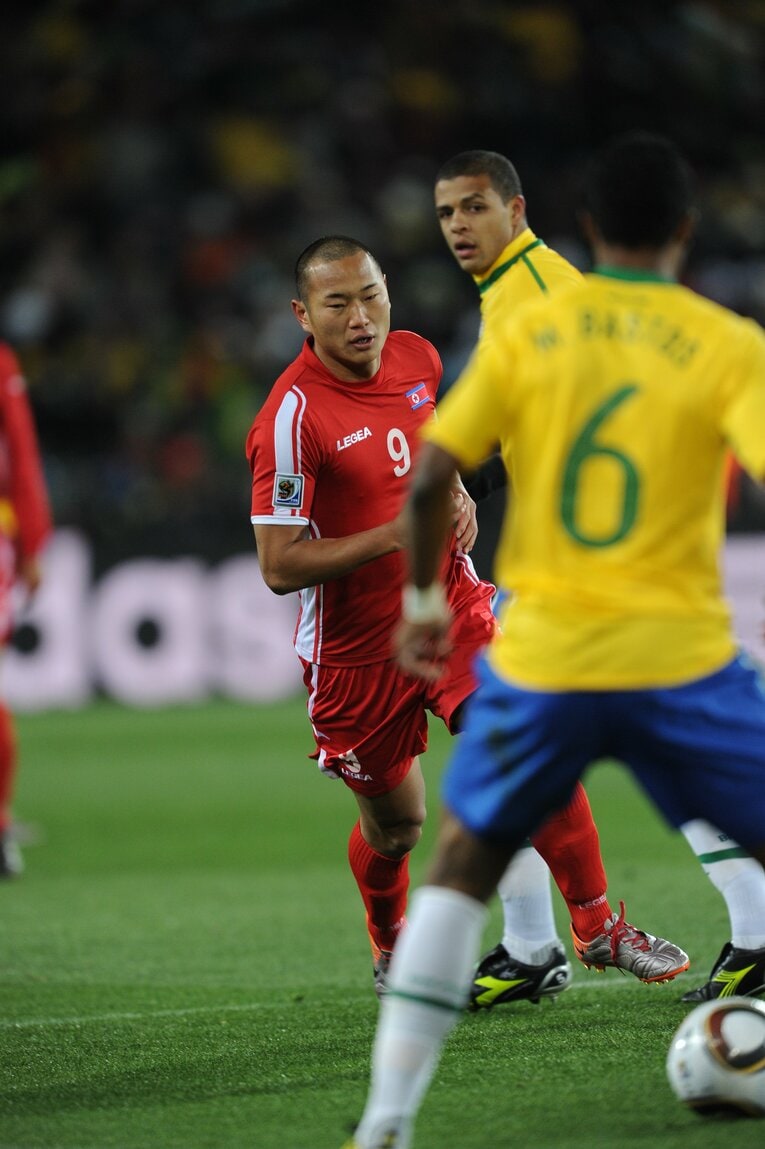 北朝鮮代表FW鄭大世（2010年南アフリカW杯）©︎JMPA