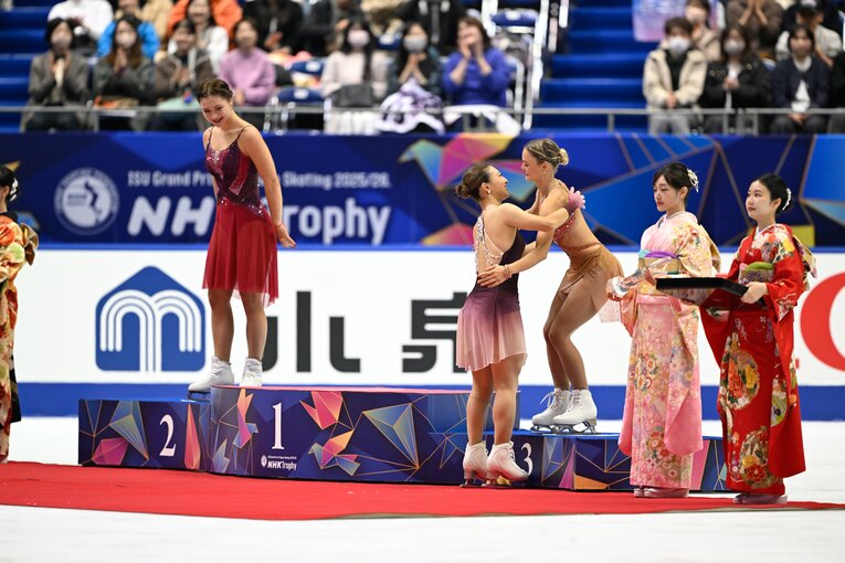 NHK杯で圧巻の演技を見せ、優勝を果たした坂本花織　©Asami Enomoto