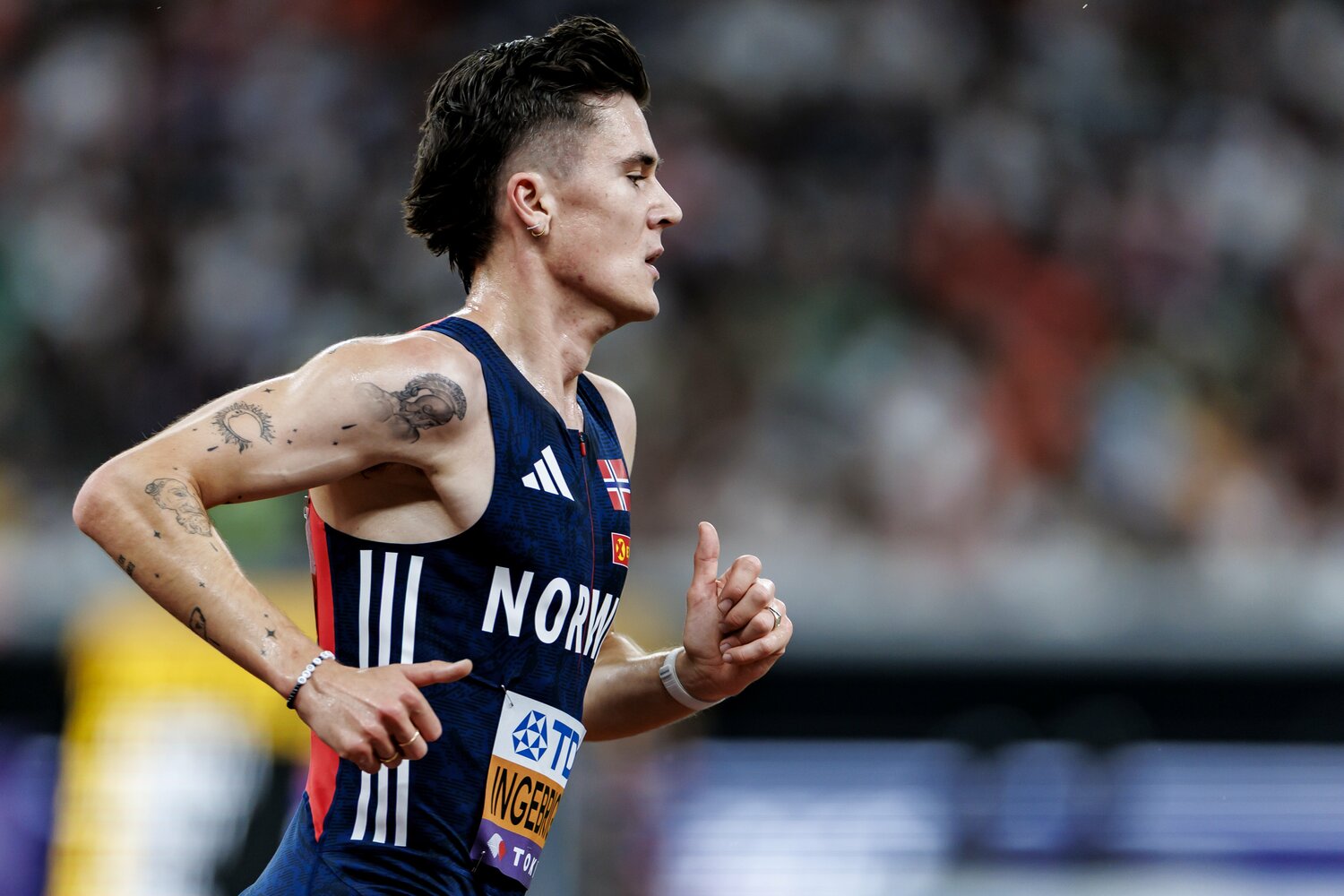 東京世界陸上に出場したインゲブリクトセン　©Kiichi Matsumoto