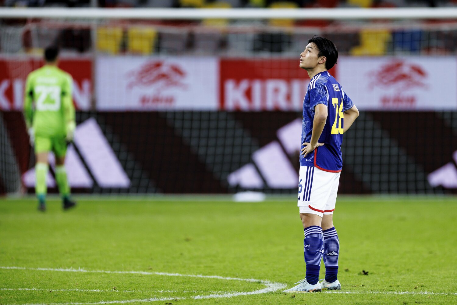 FWの「3枠」に滑り込んだ上田綺世には大きな期待がかかる　©Kiichi Matsumoto