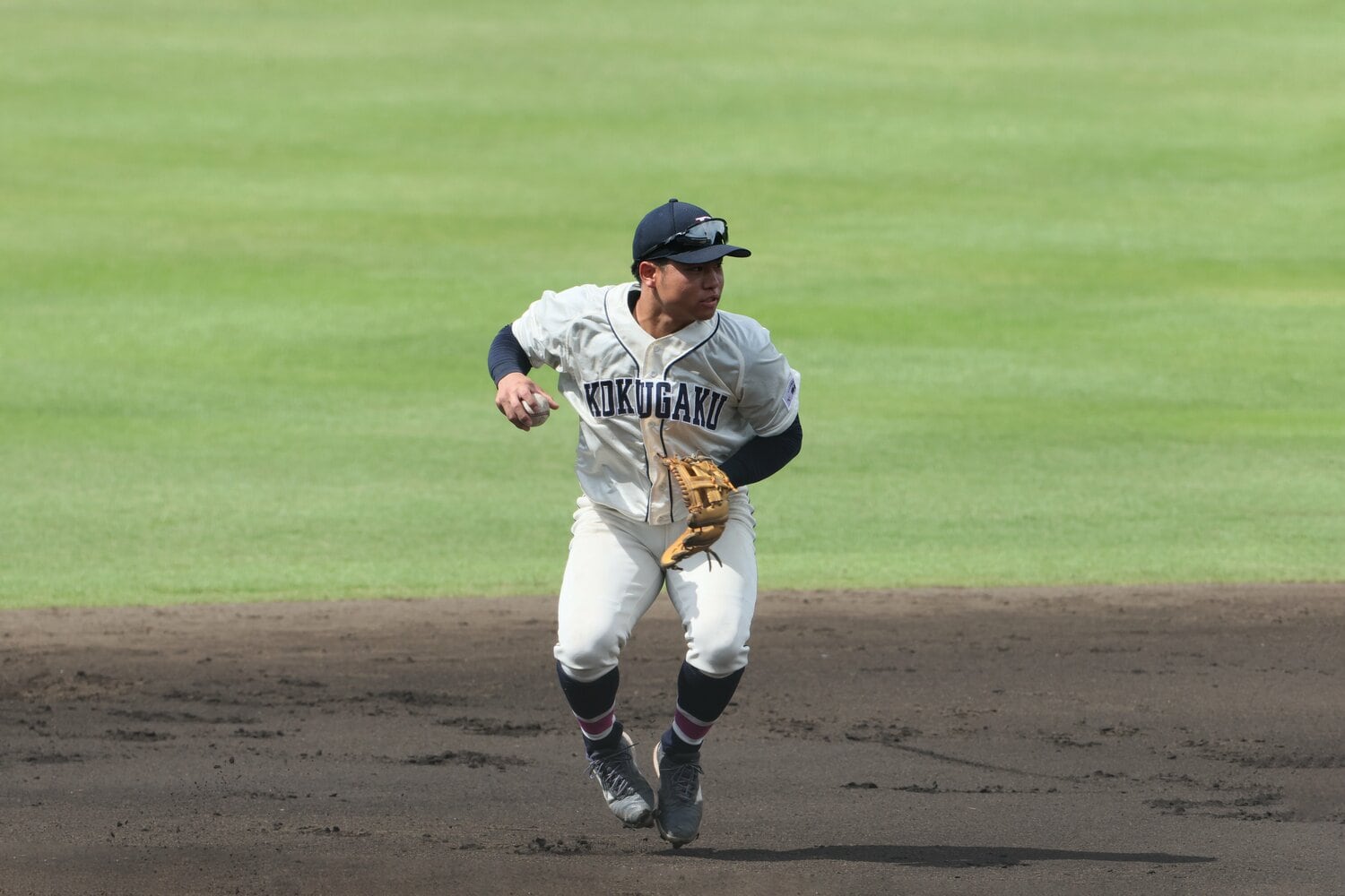 2年生で唯一、大学日本代表に選出された國學院大の緒方漣 ©Shigeki Yamamoto