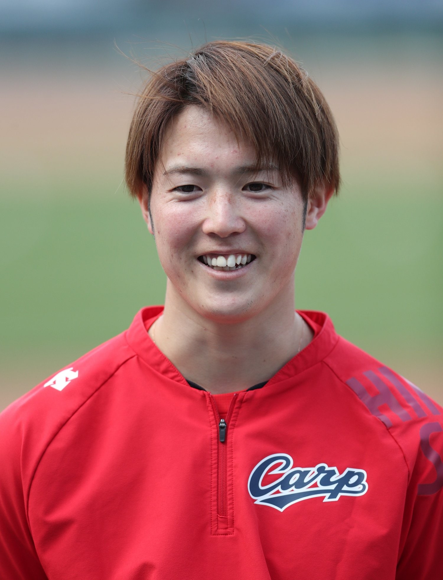 ルーキーイヤーの昨年、新人王に輝いた広島・森下　(C)JIJI PRESS