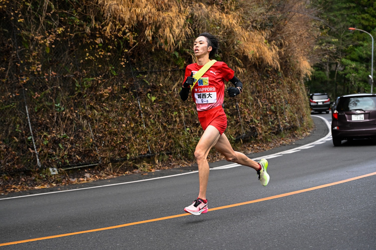 初の箱根路を久保出は区間13位で終えた　©Nanae Suzuki