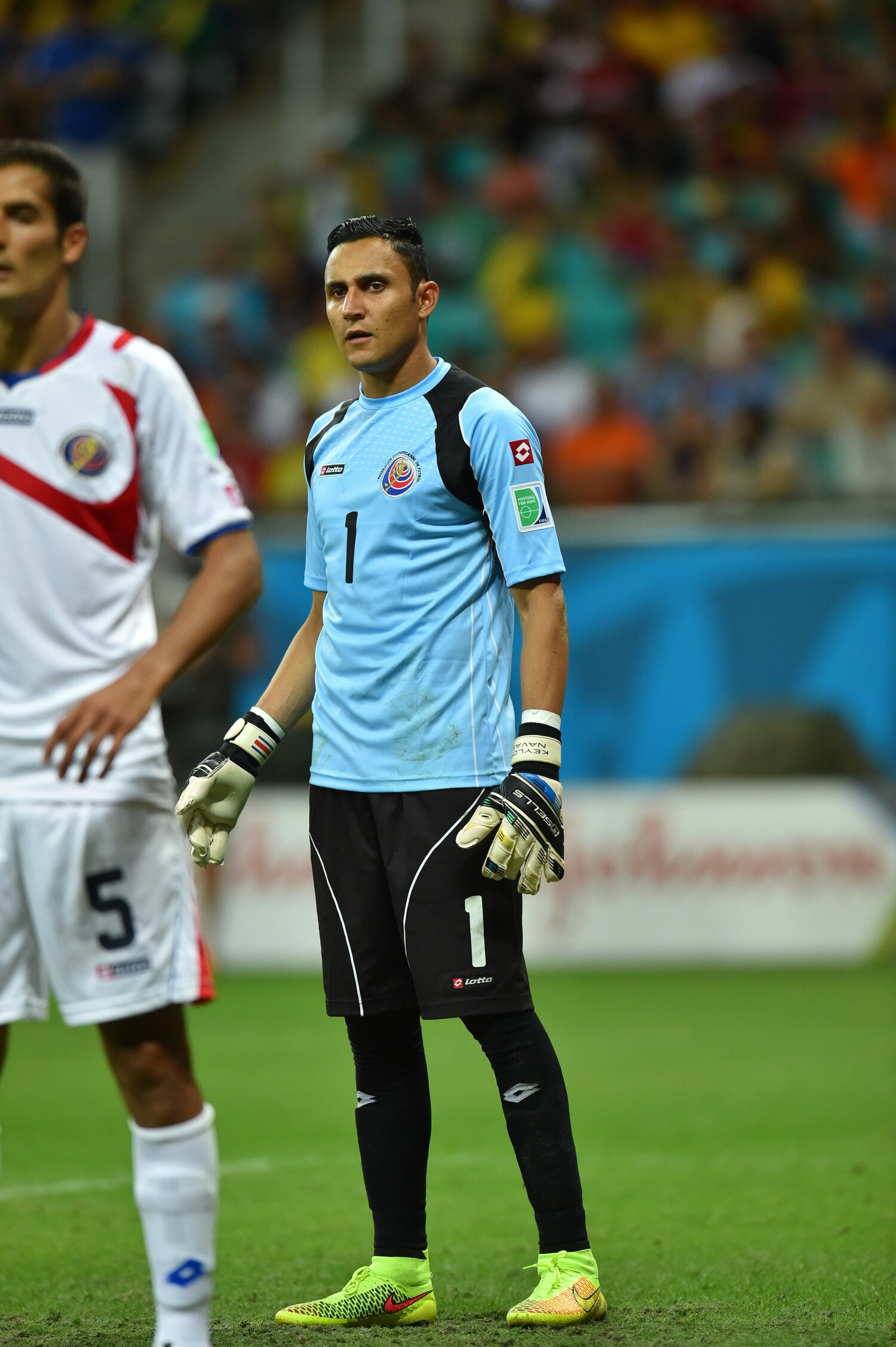 ブラジルW杯でビッグセーブを連発したナバス　©JMPA