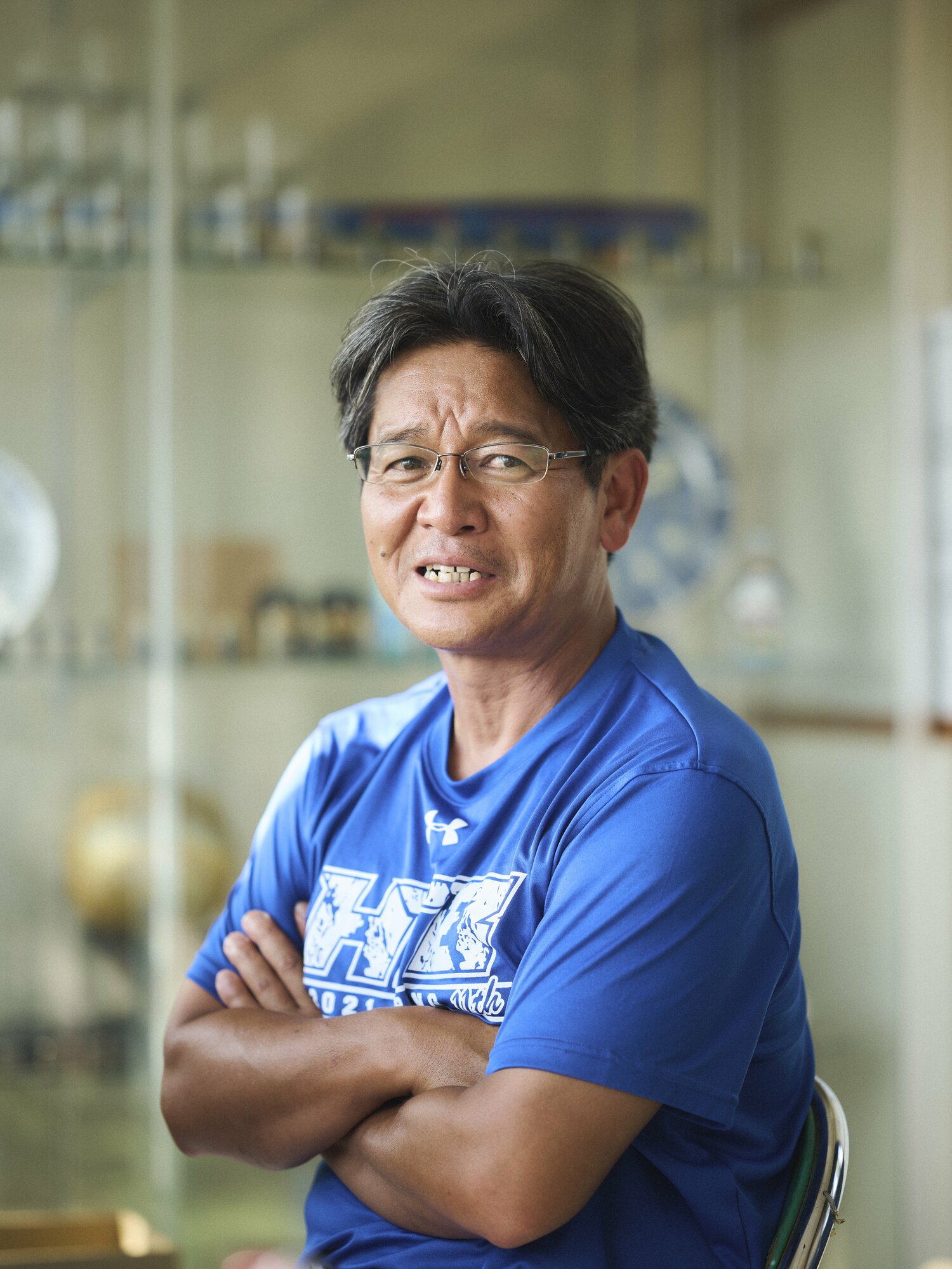 花咲徳栄の岩井隆監督 ©Yuki Suenaga