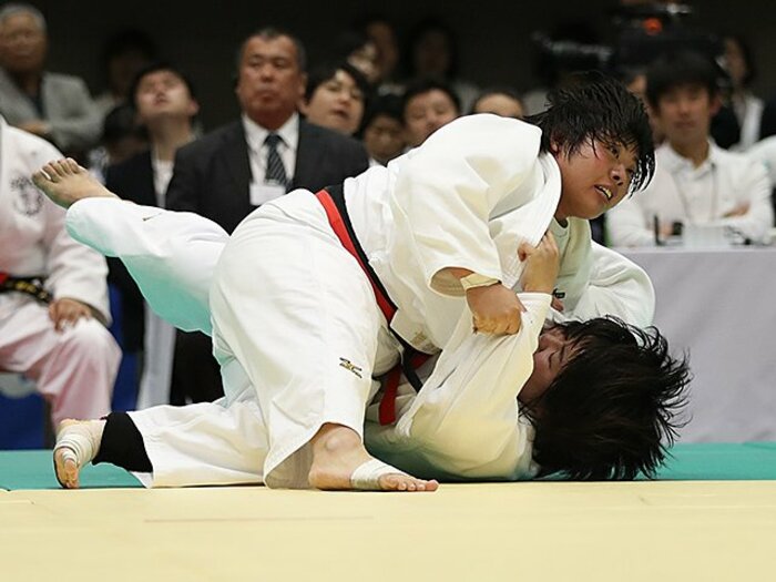 女子柔道78kg超級の争いが熾烈。素根輝、2020年で「笑うのは自分」。＜Number Web＞ photograph by Getty Images