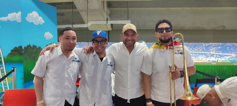 楽団の中核を成すベネズエラ人4人©Hiroaki Sawada