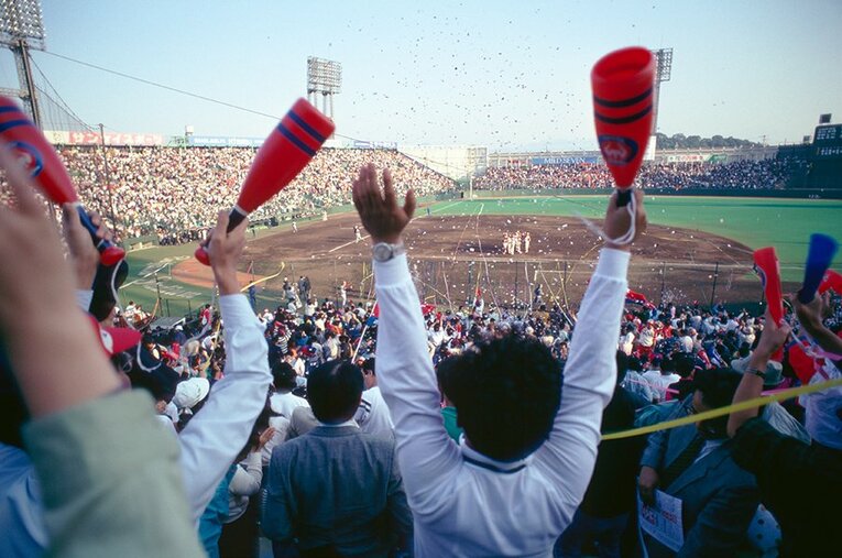 1989年、近鉄の本拠地・藤井寺球場　©BUNGEISHUNJU