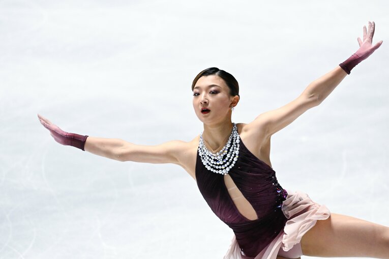 自身最後の全日本選手権で圧巻の演技を見せた坂本花織【スワイプするとそのほかの写真もご覧になれます】　©Asami Enomoto