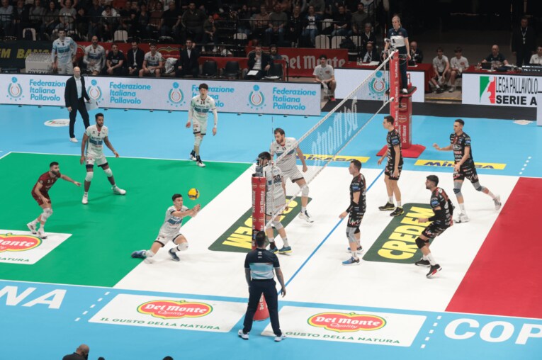 コッパ・イタリア準決勝 ミラノvsペルージャ　©︎Lega Pallavolo Serie A