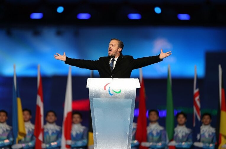 国際パラリンピック委員会（IPC）のアンドリュー・パーソンズ会長（45歳） ／ photograph by Getty Images