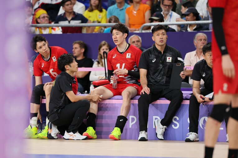 石川祐希（パリ五輪 ドイツ戦）©︎Kaoru Watanabe/JMPA