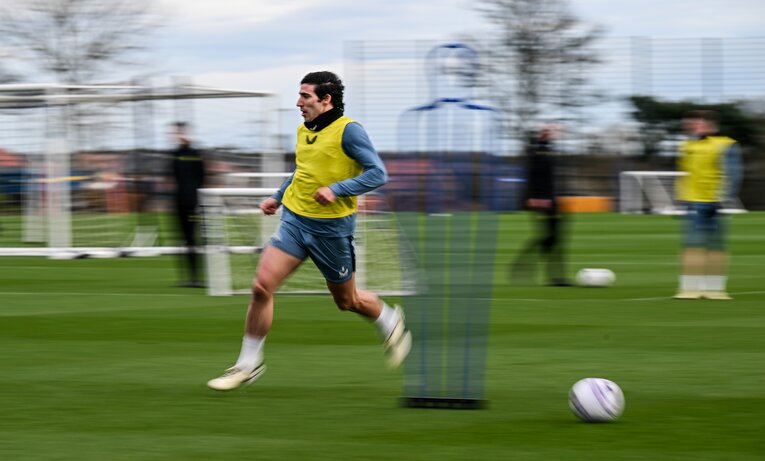 2024年3月、ニューカッスルでトレーニングするトナーリ　©Getty Images