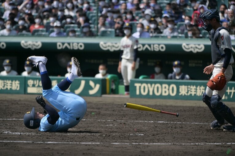 センバツ準決勝（対浦和学院戦）の山田　©Hideki Sugiyama