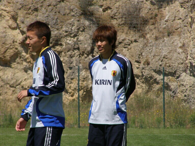 安田理大、柏木陽介（2007年U-20W杯）©︎Takahito Ando