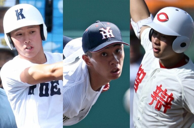 甲子園で勝ち上がれなかった選手の中にも当然、プロ注目の逸材は多い。敏腕スカウトが明かした「隠れた逸材」たちの名前は…？ ／ photograph by (L)Sankei Shimbun、(C)JIJI PRESS、(R)Hideki Sugiyama